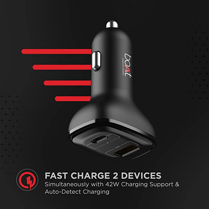 boAt Dual QC-PD Port Rapid Car Charger with Micro USB cable - boAt Lifestyle