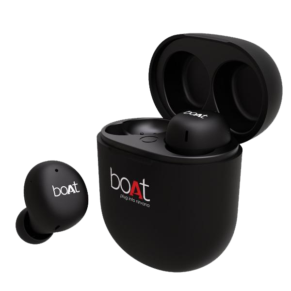 boAt Airdopes 383 | Wireless Earbuds with 7mm Rhythmic Dynamic Drivers, Up to 20 hours Playback, 500mAh Charging Case